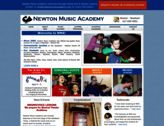 newtonmusicacademy.com screenshot