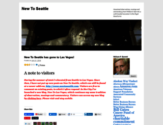 newtoseattle.wordpress.com screenshot