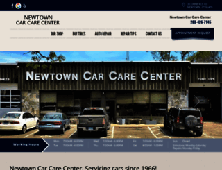 newtowncarcarecenter.com screenshot