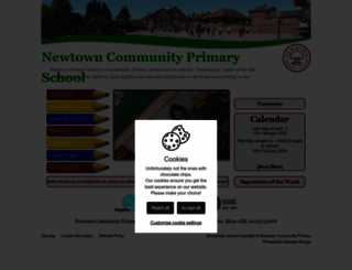newtownschool.co.uk screenshot