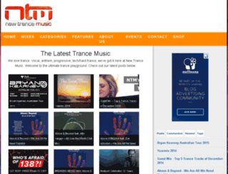 newtrancemusic.com.au screenshot