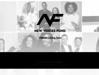 newvoicesfund.com screenshot