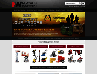 newwestequipment.com screenshot