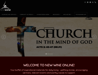 newwine.co.uk screenshot