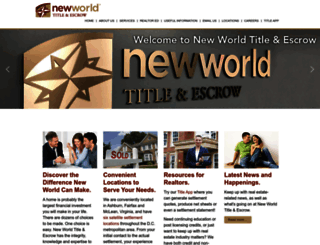 newworldtitle.com screenshot