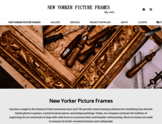 newyorkerpictureframes.com screenshot