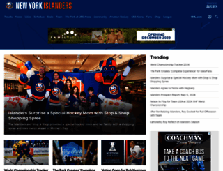 newyorkislanders.com screenshot