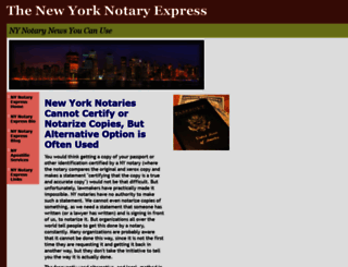 newyorknotaryexpress.com screenshot