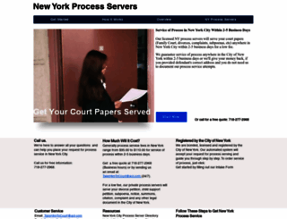 newyorkprocessserver.org screenshot