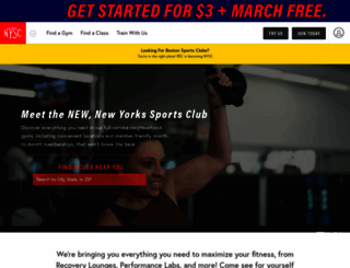 newyorksportsclubs.com screenshot