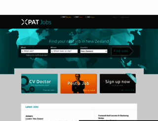 newzealand.xpatjobs.com screenshot
