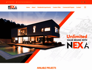nexainfraprojects.com screenshot