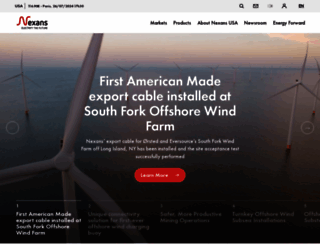 nexans.us screenshot