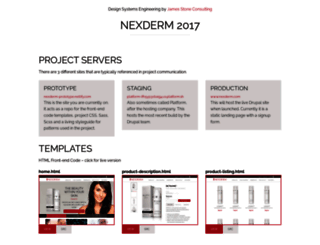 nexderm-prototype.bitballoon.com screenshot