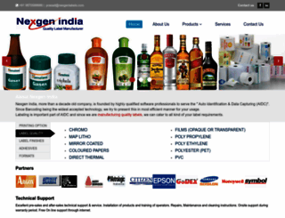nexgenlabels.com screenshot