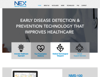 nexmedicalsolutions.com screenshot