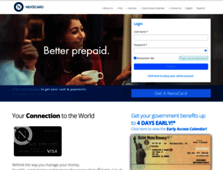 nexscard.com screenshot