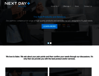 nextdayplus.com screenshot