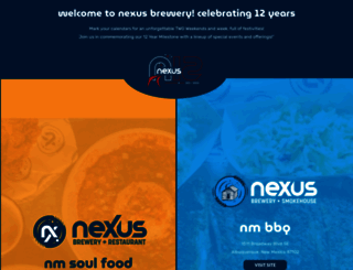 nexusbrewery.com screenshot