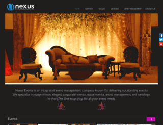 nexuseventsindia.com screenshot