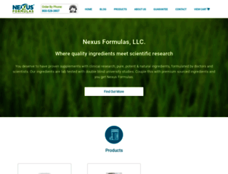 nexusformulas.com screenshot