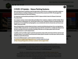 nexusparkingsystems.com screenshot