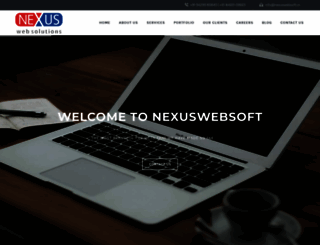 nexuswebsoft.in screenshot