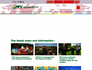 nfu-cymru.org.uk screenshot