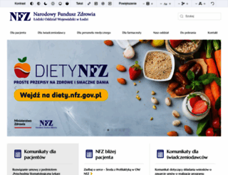 nfz-lodz.pl screenshot