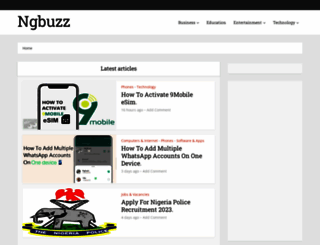 ngbuzz.com screenshot