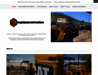 ngequipmentsales.com screenshot