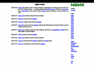 nginx.org screenshot