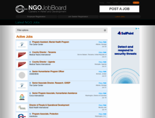 ngojobboard.org screenshot
