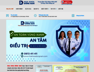 nhakhoadongnam.com screenshot