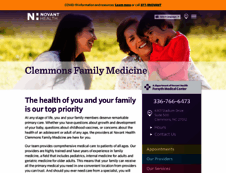 nhclemmonsfamilymedicine.org screenshot