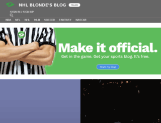 nhlblonde.sportsblog.com screenshot
