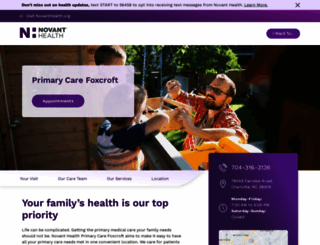 nhprimarycarefoxcroft.org screenshot