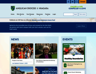 niagaraanglican.ca screenshot