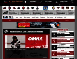 niagaradistricthockeyleague.com screenshot