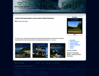 nicaraguarealestatehorizon.com screenshot