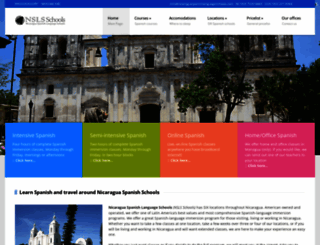 nicaraguaspanishlanguageschools.com screenshot