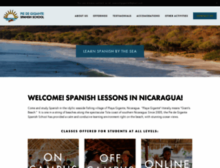 nicaraguaspanishlessons.com screenshot