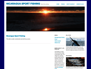 nicaraguasportfishing.com screenshot