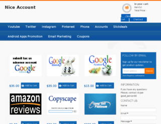niceaccount.com screenshot
