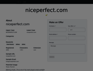 niceperfect.com screenshot