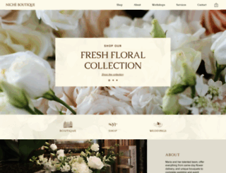 nicheboutiqueflorals.com screenshot