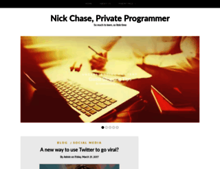 nicholaschase.com screenshot