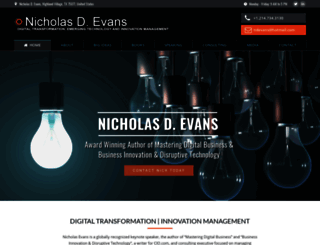 nicholasdevans.com screenshot
