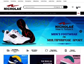 nicholasshoes.com screenshot