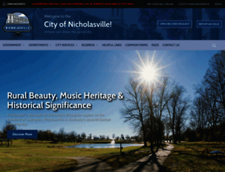 nicholasville.org screenshot